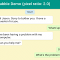 Flutter Bubble Chat Design