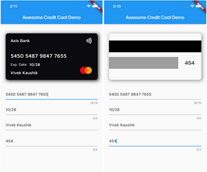 Flutter Credit Card Widget