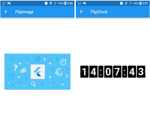 Flutter Flip Panel Animation