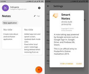 Flutter Note Application