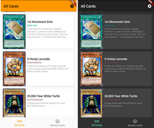 Flutter Yugioh Cards Sample App