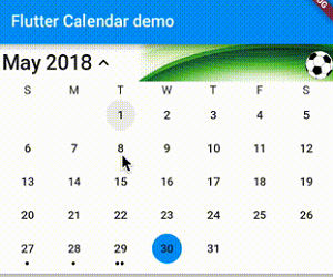 Flutter Calendar Widget
