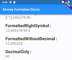 Flutter Money Formatter