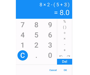 Flutter Calculator Widget