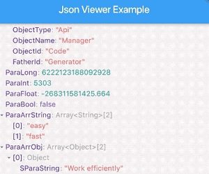Flutter JSON Viewer Widget